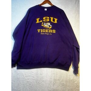 LSU Tigers College Sweatshirt XL Purple‎ Long Sleeve New Without tags Adult